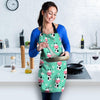 Cute Cow Floral Print Women's Apron-grizzshop