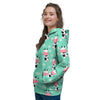 Cute Cow Floral Print Women's Hoodie-grizzshop