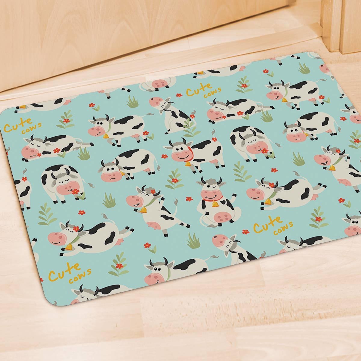 Cute Cow Print Door Mat-grizzshop