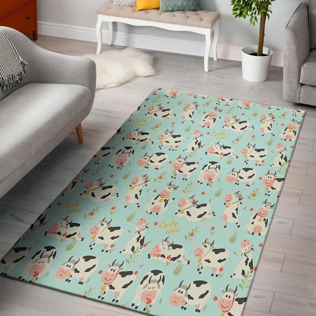 Cute Cow Print Floor Mat-grizzshop