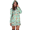 Cute Cow Print Hoodie Dress-grizzshop