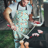 Cute Cow Print Men's Apron-grizzshop