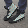 Cute Cow Print Men's High Top Shoes-grizzshop