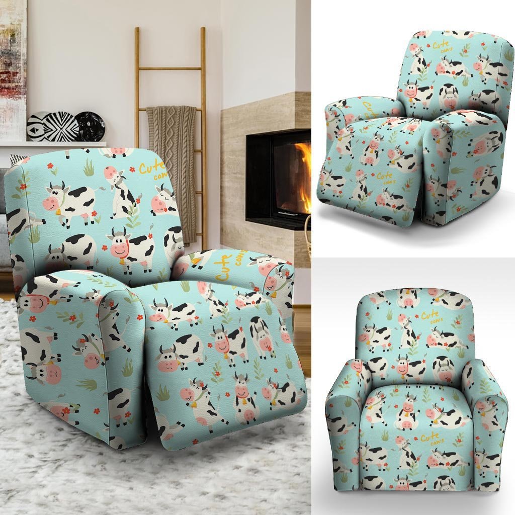 Cute Cow Print Recliner Cover-grizzshop