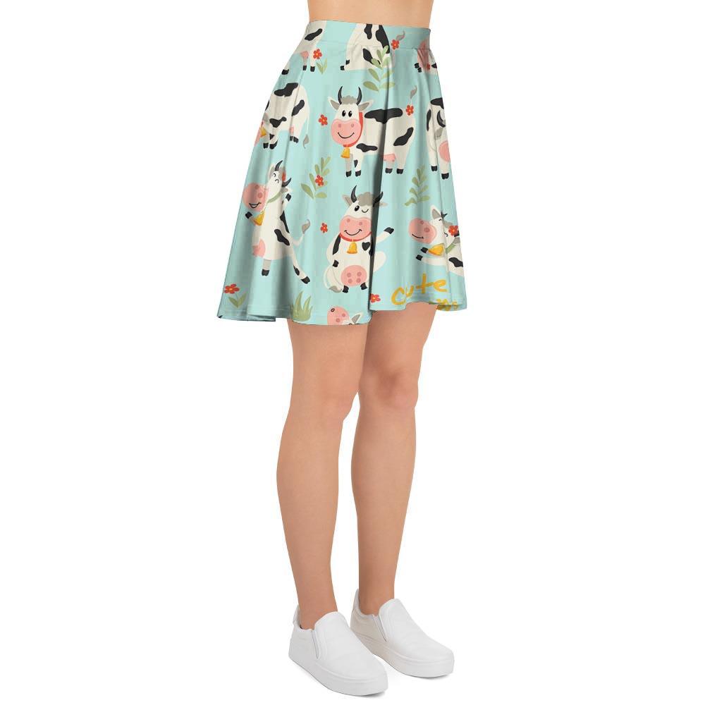 Cute Cow Print Women's Skirt-grizzshop