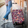 Cute Daisy ColorfulPattern Print Luggage Cover Protector-grizzshop