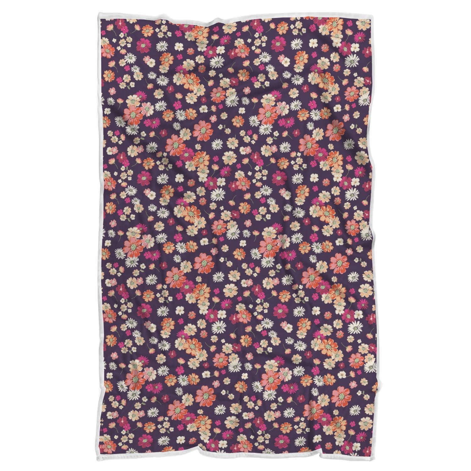 Cute Daisy ColorfulPattern Print Throw Blanket-grizzshop