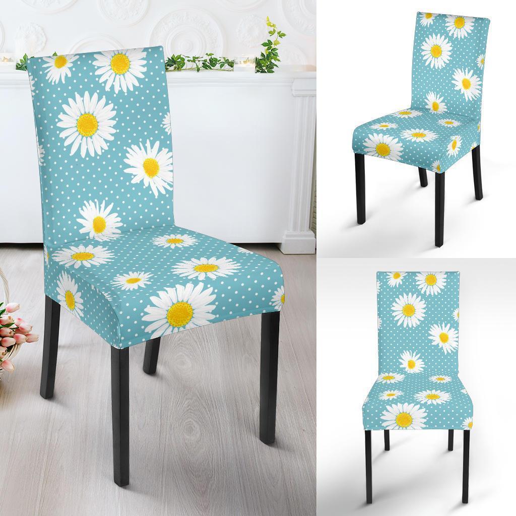 Cute Daisy Polkadot Pattern Print Chair Cover-grizzshop