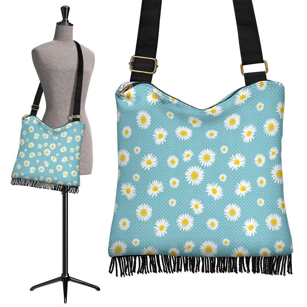 Cute Daisy Polkadot Pattern Print Crossbody Bags-grizzshop