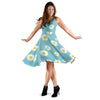 Cute Daisy Polkadot Pattern Print Dress-grizzshop