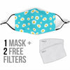 Cute Daisy Polkadot Pattern Print Face Mask-grizzshop