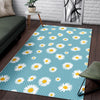 Cute Daisy Polkadot Pattern Print Floor Mat-grizzshop