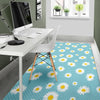 Cute Daisy Polkadot Pattern Print Floor Mat-grizzshop