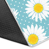 Cute Daisy Polkadot Pattern Print Floor Mat-grizzshop