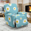 Cute Daisy Polkadot Pattern Print Recliner Cover-grizzshop