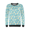 Cute Daisy Polkadot Pattern Print Women Crewneck Sweatshirt-grizzshop