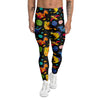 Cute Dinosaurs In Space Print Pattern Men's Leggings-grizzshop