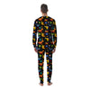 Cute Dinosaurs In Space Print Pattern Men's Pajamas-grizzshop