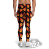 Cute Fire Cartoons Print Pattern Men's Leggings-grizzshop