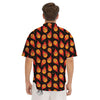 Cute Fire Cartoons Print Pattern Men's Short Sleeve Shirts-grizzshop