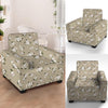 Cute Floral Flower Print Armchair Cover-grizzshop