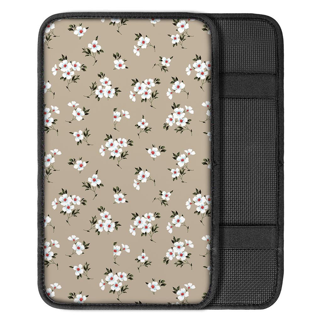 Cute Floral Flower Print Car Console Cover-grizzshop