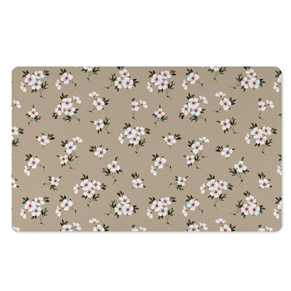 Cute Floral Flower Print Door Mat-grizzshop