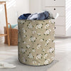 Cute Floral Flower Print Laundry Basket-grizzshop