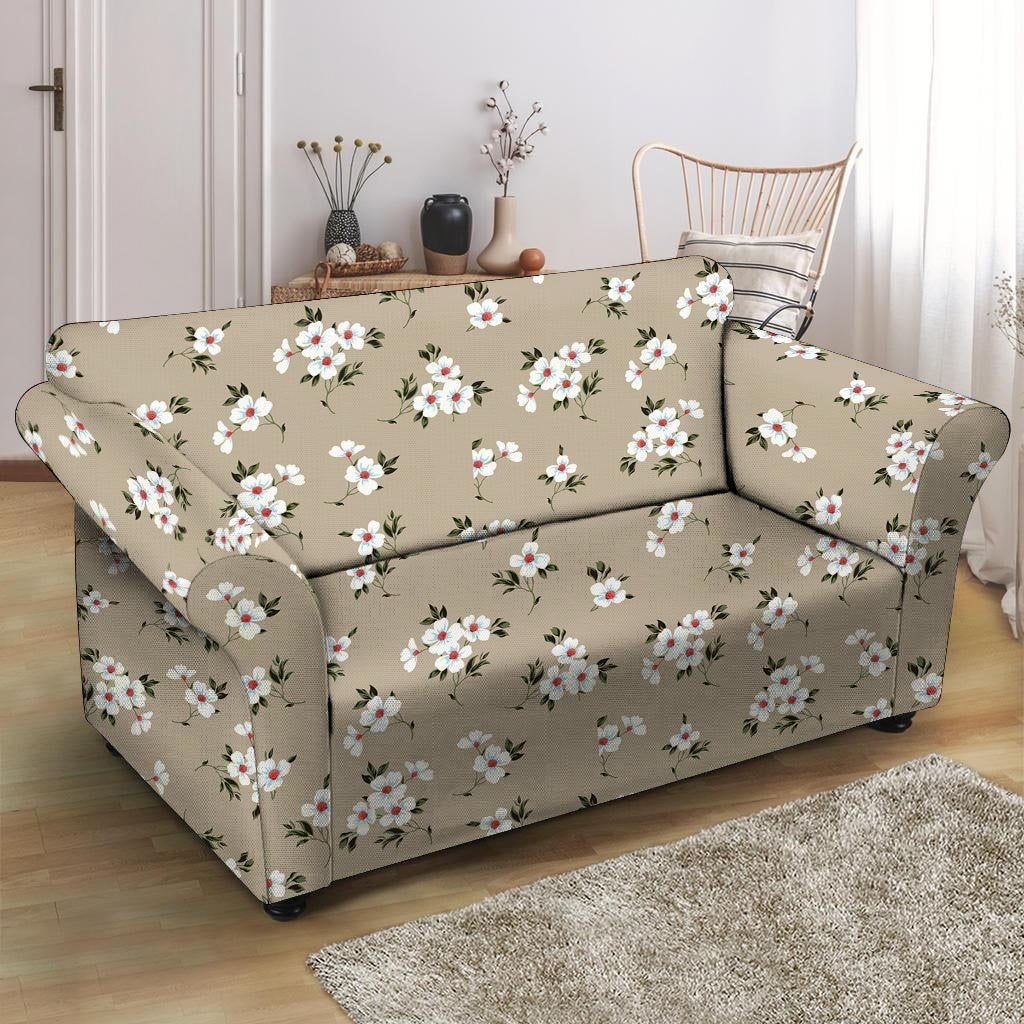 Cute Floral Flower Print Loveseat Cover-grizzshop