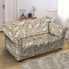 Cute Floral Flower Print Loveseat Cover-grizzshop