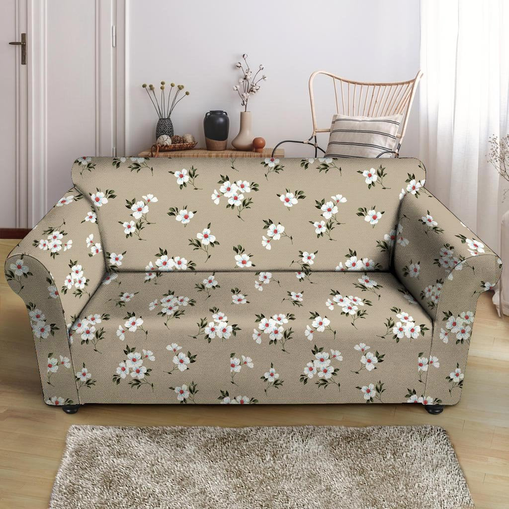 Cute Floral Flower Print Loveseat Cover-grizzshop