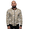 Cute Floral Flower Print Men's Bomber Jacket-grizzshop