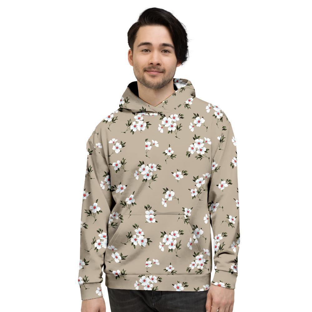 Cute Floral Flower Print Men's Hoodie-grizzshop