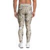 Cute Floral Flower Print Men's Leggings-grizzshop