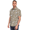 Cute Floral Flower Print Men's Short Sleeve Shirt-grizzshop