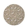 Cute Floral Flower Print Round Rug-grizzshop