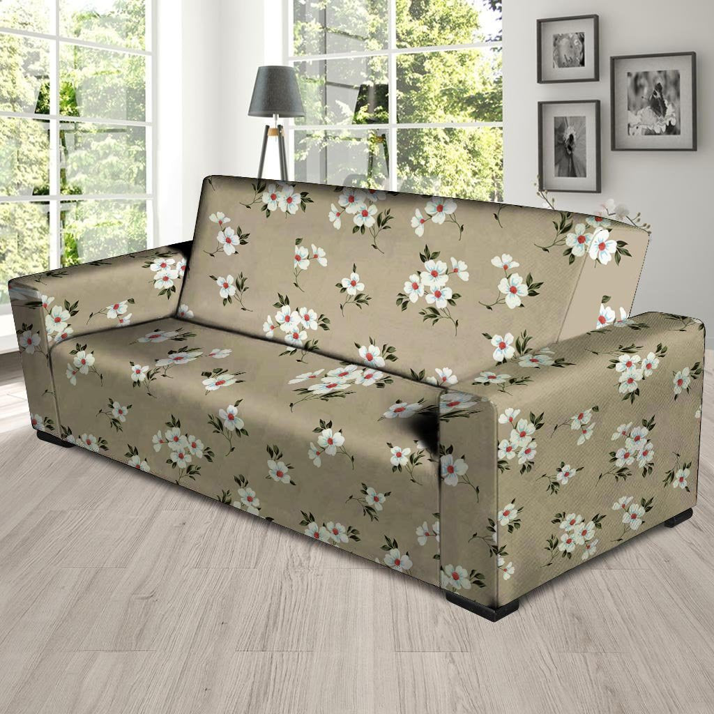 Cute Floral Flower Print Sofa Cover-grizzshop