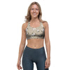 Cute Floral Flower Print Sports Bra-grizzshop