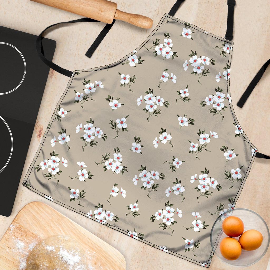 Cute Floral Flower Print Women's Apron-grizzshop