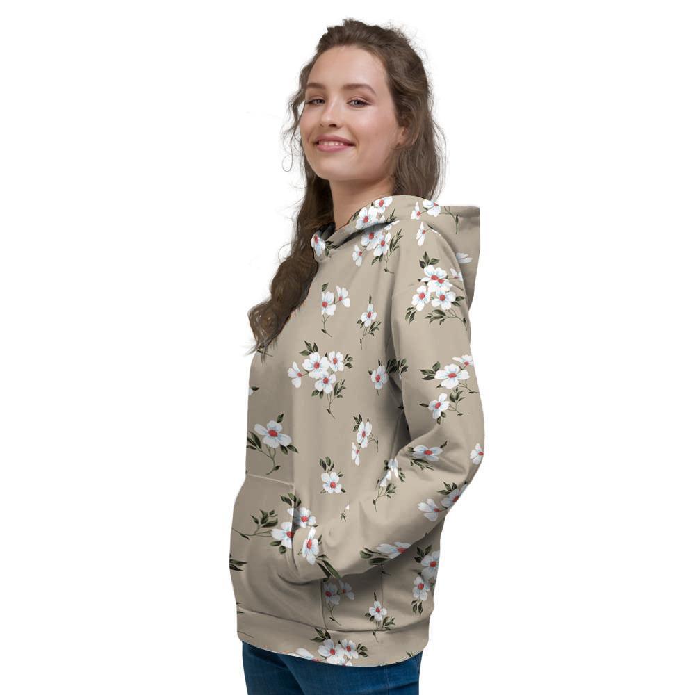 Cute Floral Flower Print Women's Hoodie-grizzshop