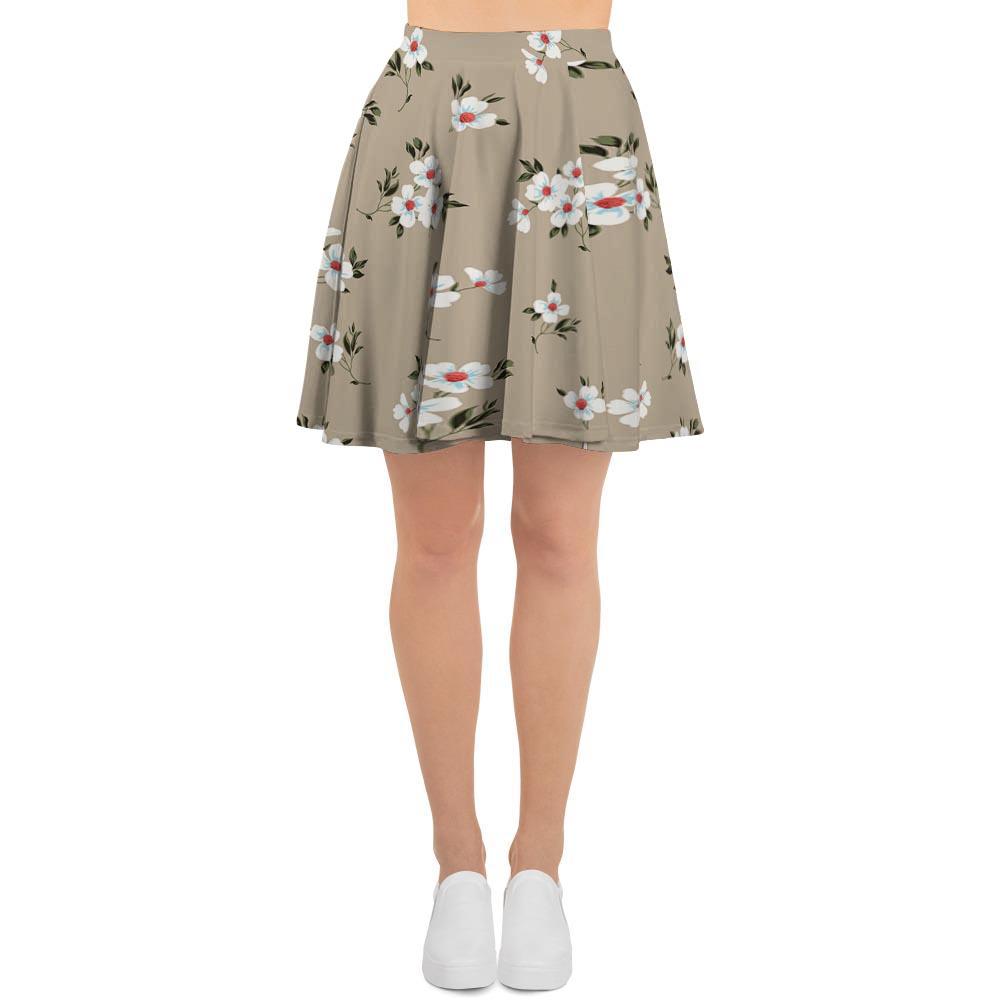Cute Floral Flower Print Women's Skirt-grizzshop