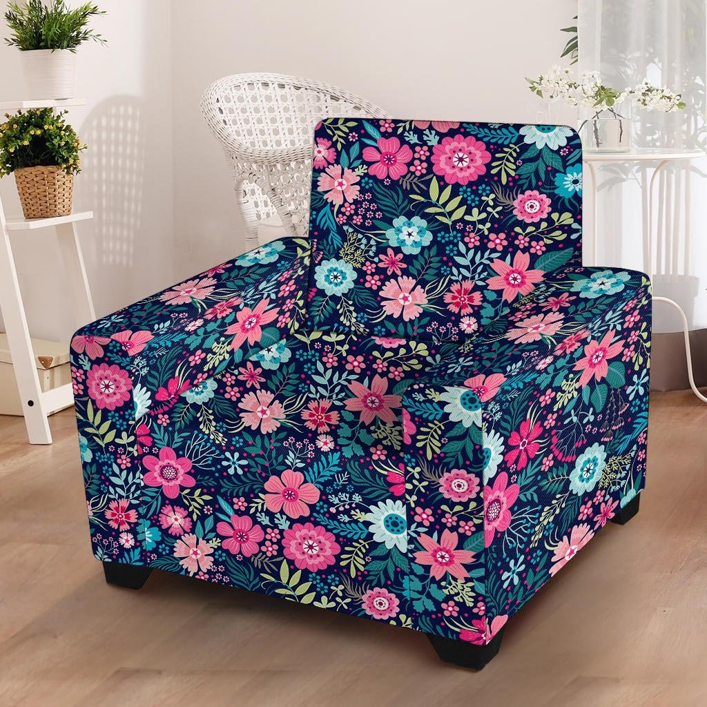 Cute Flower Floral Print Armchair Cover-grizzshop