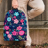 Cute Flower Floral Print Backpack-grizzshop