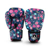 Cute Flower Floral Print Boxing Gloves-grizzshop