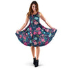 Cute Flower Floral Print Dress-grizzshop