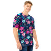 Cute Flower Floral Print Men T Shirt-grizzshop