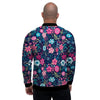 Cute Flower Floral Print Men's Bomber Jacket-grizzshop