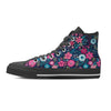 Cute Flower Floral Print Men's High Top Shoes-grizzshop