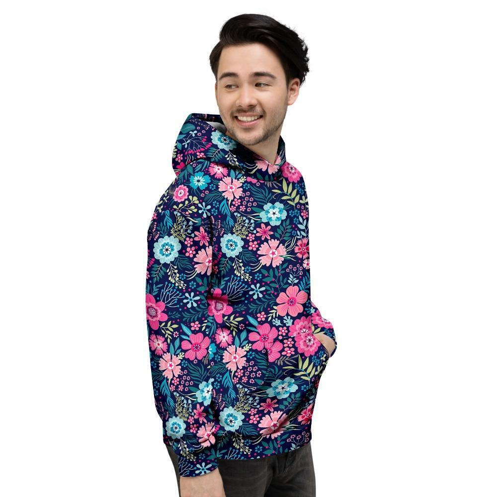 Cute Flower Floral Print Men's Hoodie-grizzshop