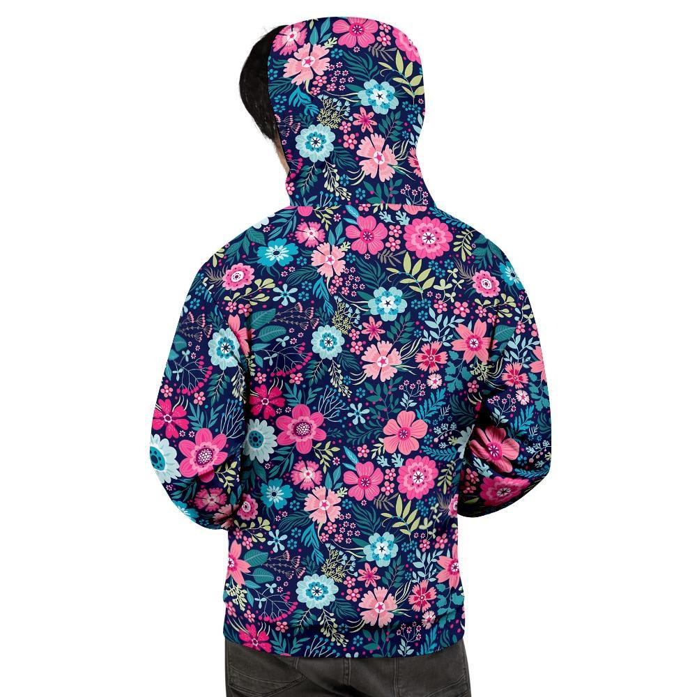 Cute Flower Floral Print Men's Hoodie-grizzshop